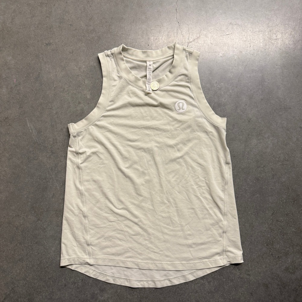 Lululemon All Yours Tank Top Size 6 Light Sage Beige Sleeveless Athletic Shirt